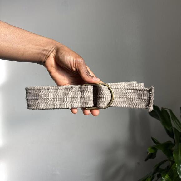 Accessories - Vintage unisex canvas D-ring belt Size 34